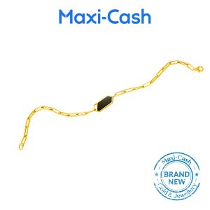 Diamond Geometric Bracelet in 18K Yellow Gold