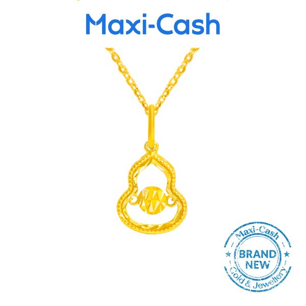Dazzle Gourd (Hulu) Dancing Pendant in 916 Gold
