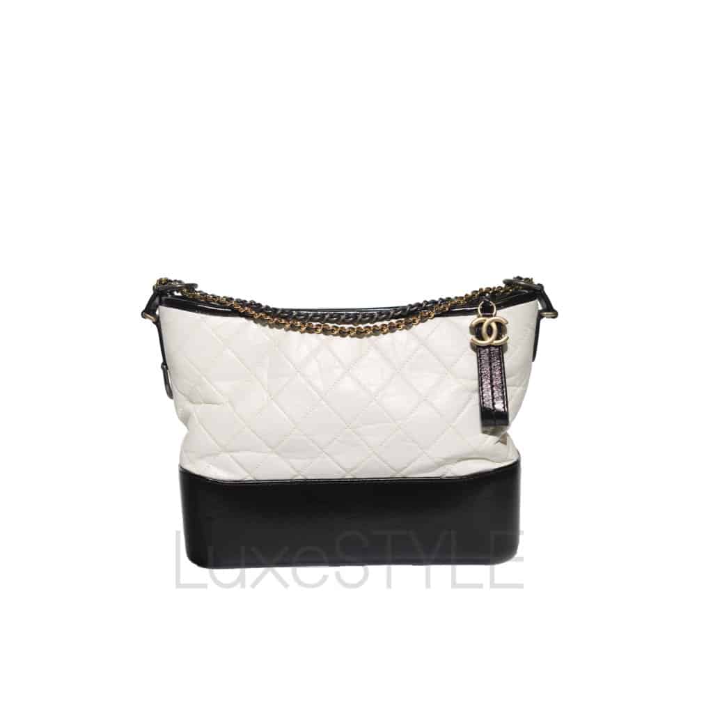 white chanel hobo bag leather