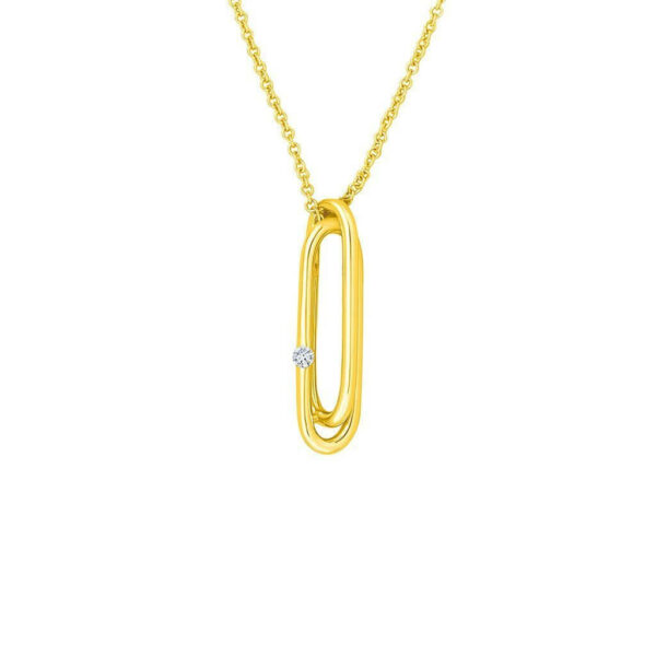 Diamond SeoulStyle  Pendant in 14K Yellow Gold