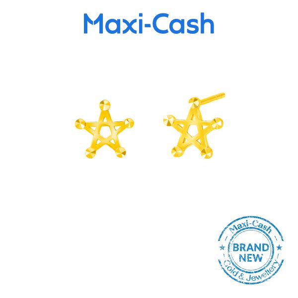Star Struck Earrings in 916 Gold