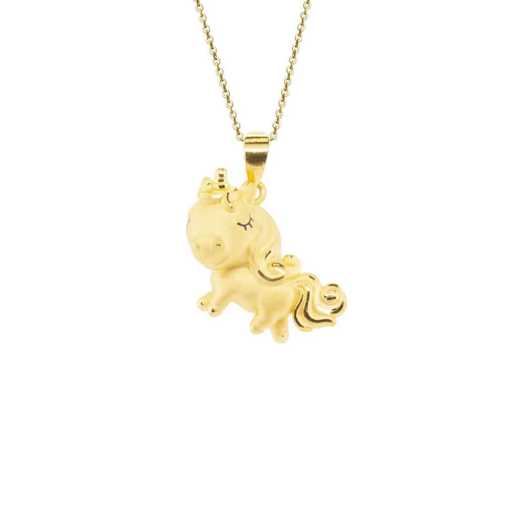 Unicorn Pendant in 999 Gold