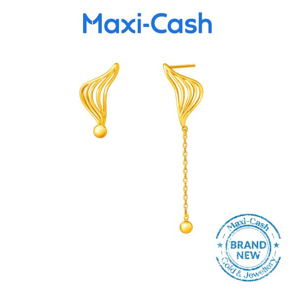 Golden Embrace  Earrings in 916 Gold