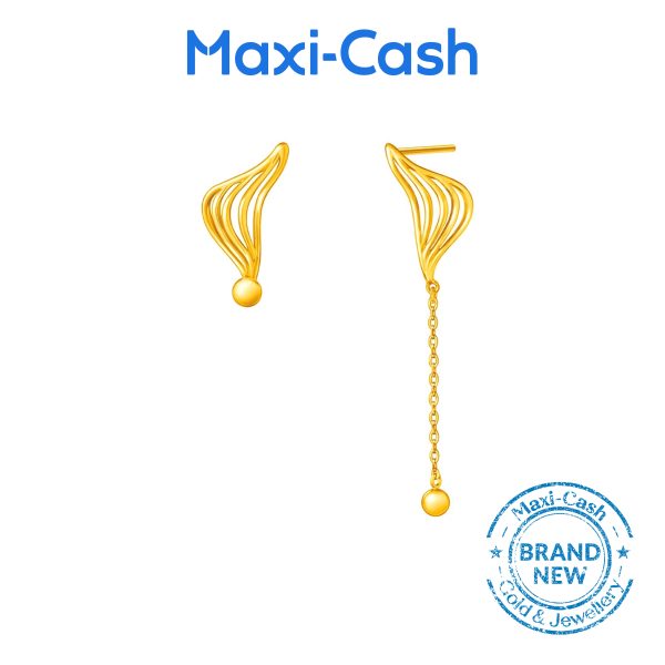 Golden Embrace  Earrings in 916 Gold