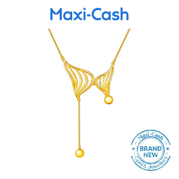 Golden Embrace  Necklace in 916 Gold