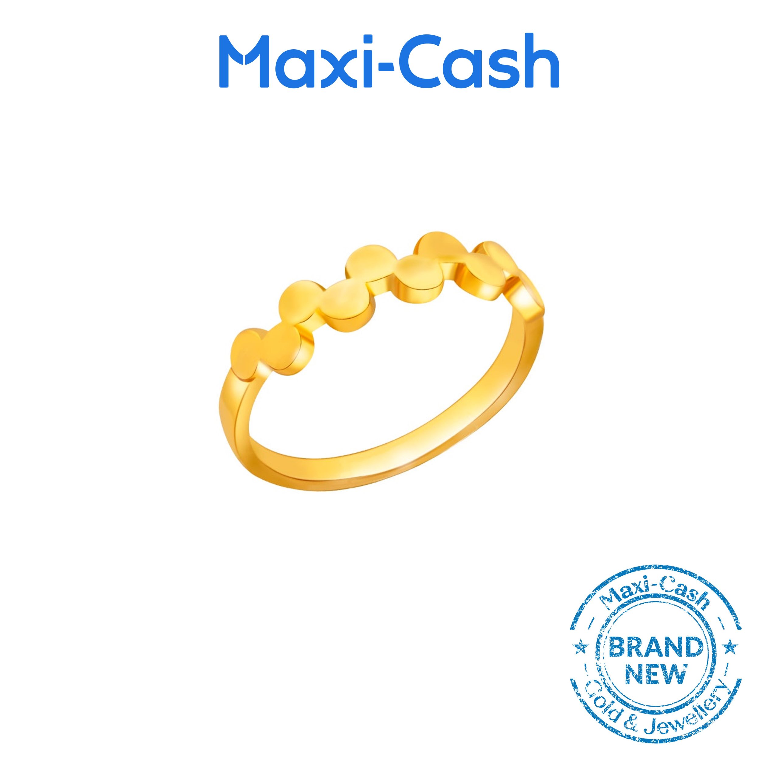 Dainty Heart Ring in 916 Gold