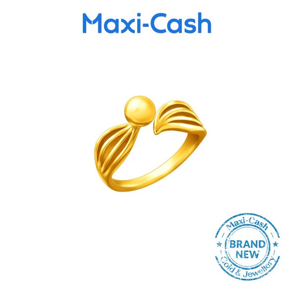 Golden Embrace  Ring in 916 Gold