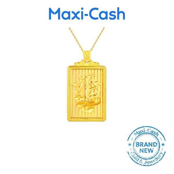 Chinese Wording  Pendant in 999 Gold