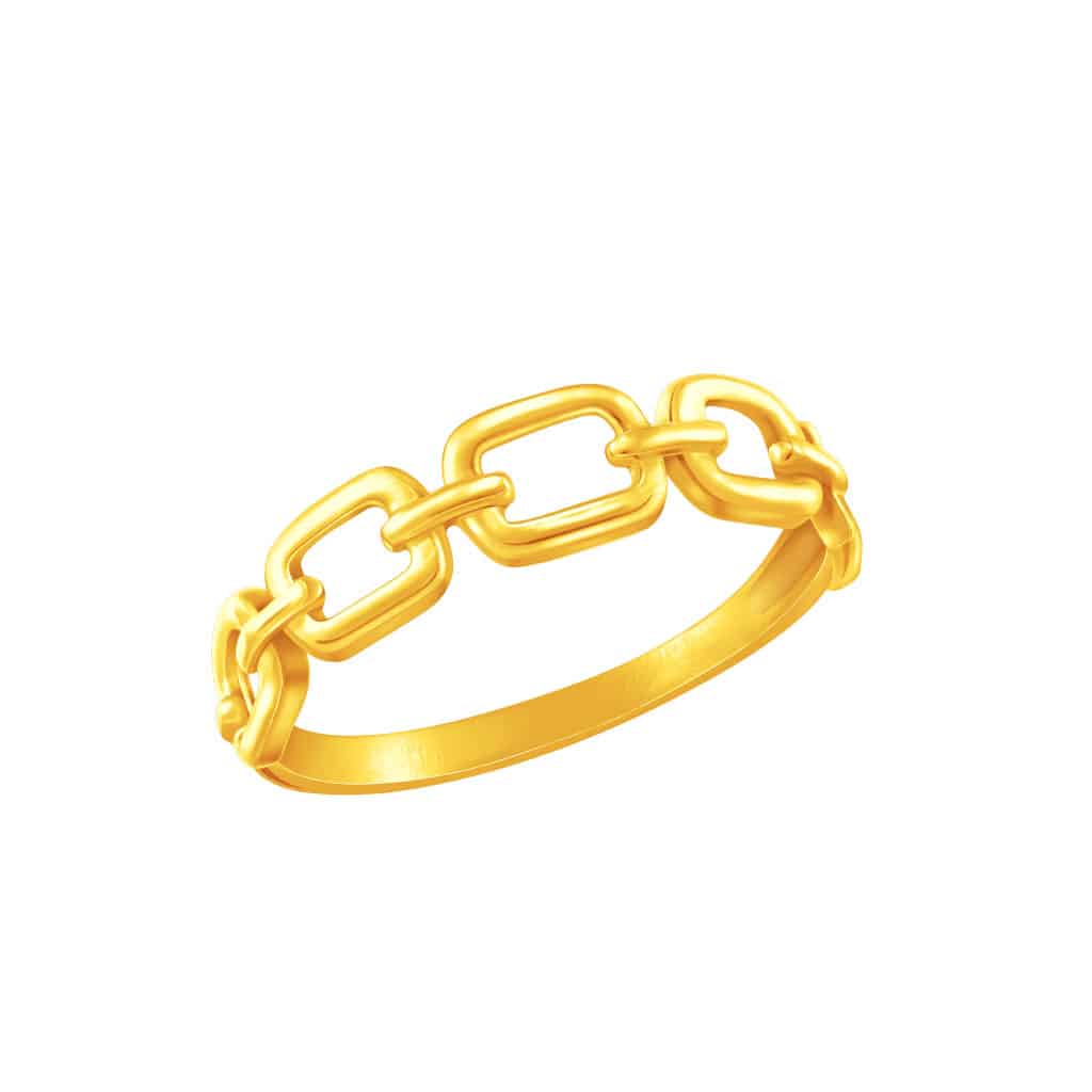 Link Ring in 916 Gold