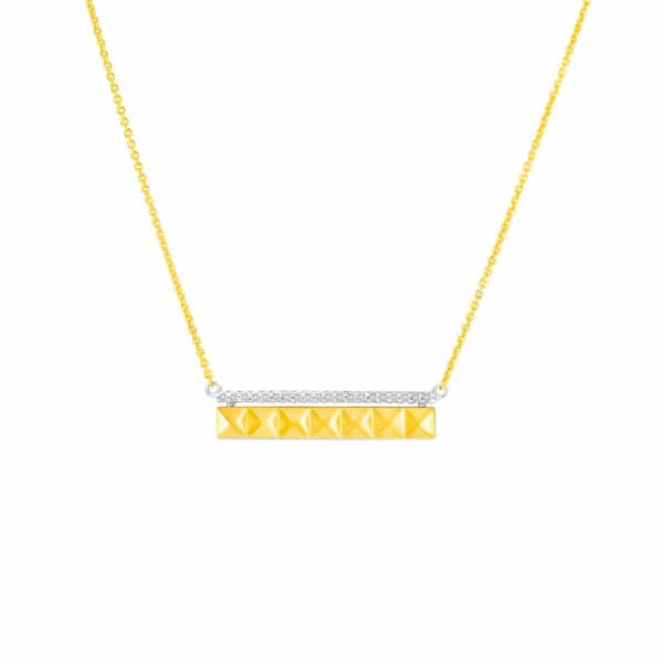 Diamond Necklace in 18K Yellow Gold