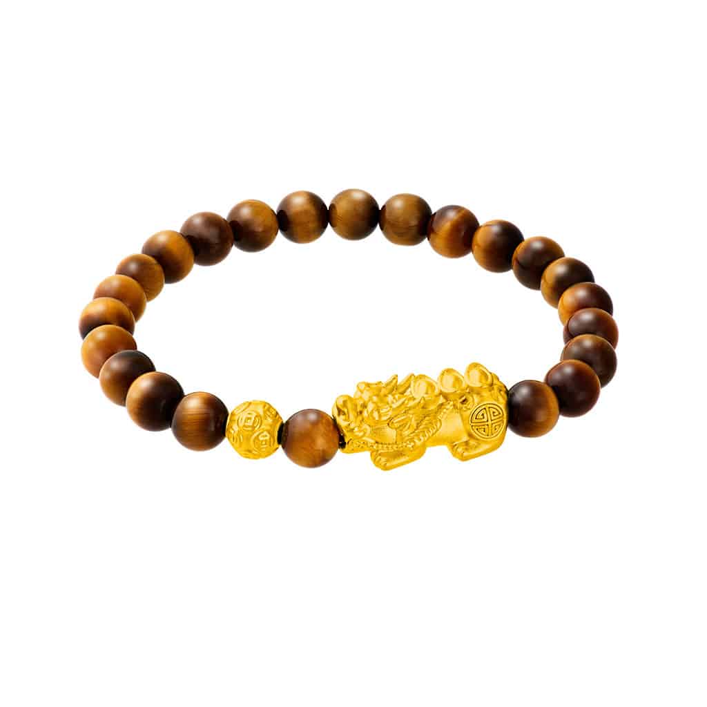 Pixiu with Gold Bead in 999 Gold