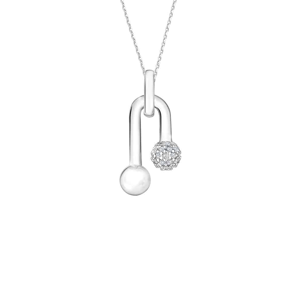 Diamond Pendant in 14K White Gold
