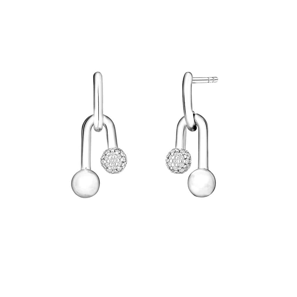 Diamond Stud Earrings in 14K White Gold
