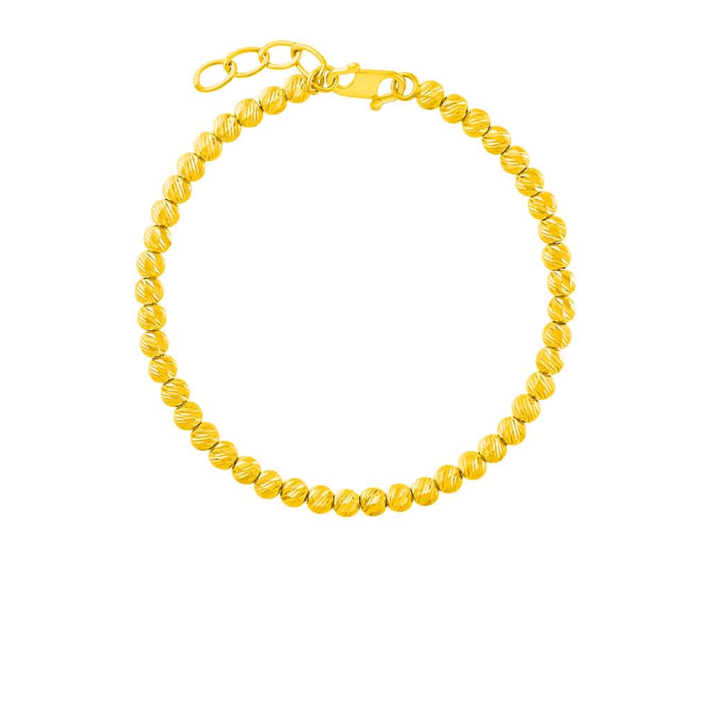Beaded Bracelet in 916 Gold