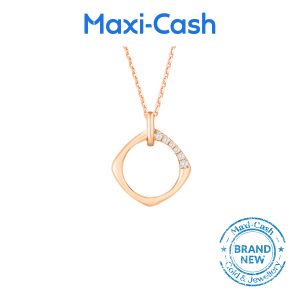 Diamond Pendant in 18K Rose Gold