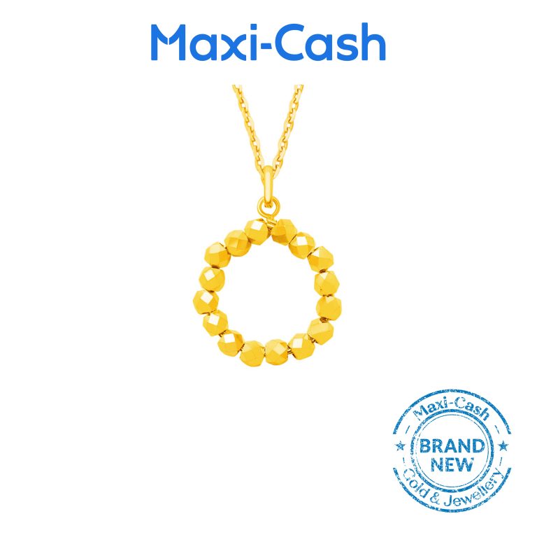 Beaded Pendant in 999 Gold