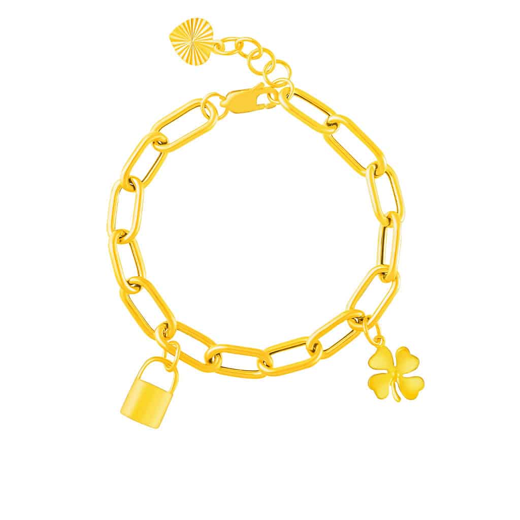 Lock Bracelet in 916 Gold