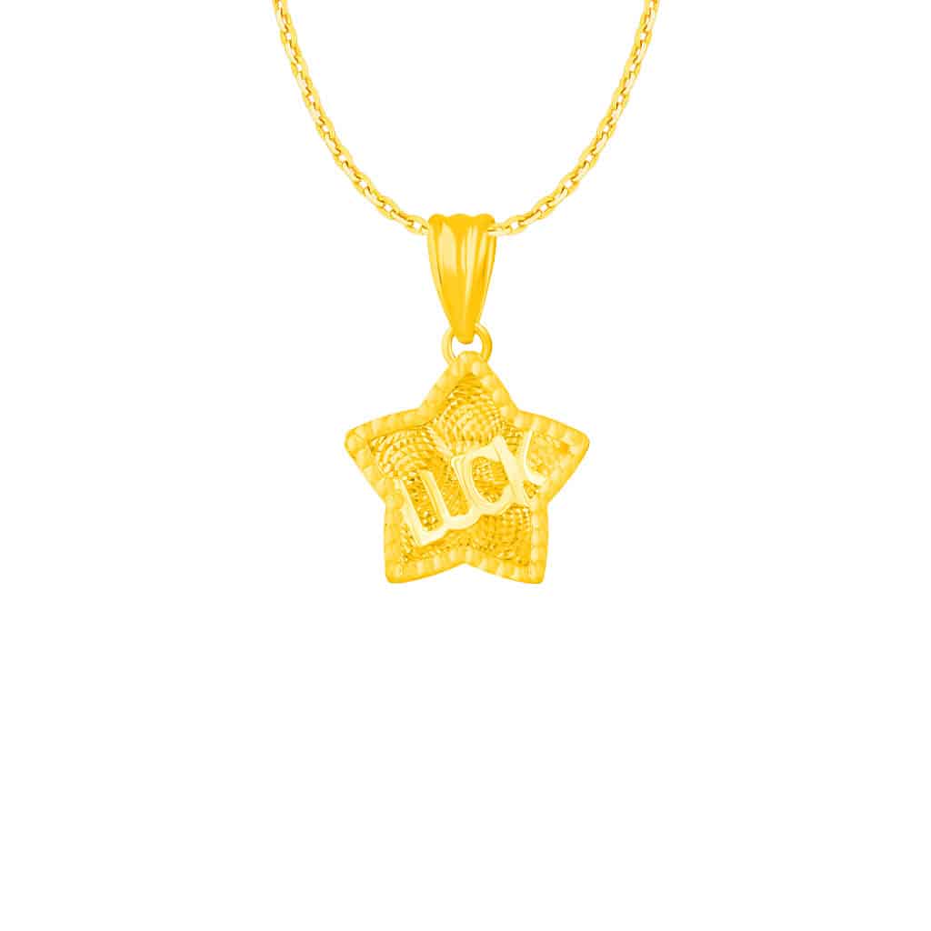 Lucky Star Pendant in 916 Gold