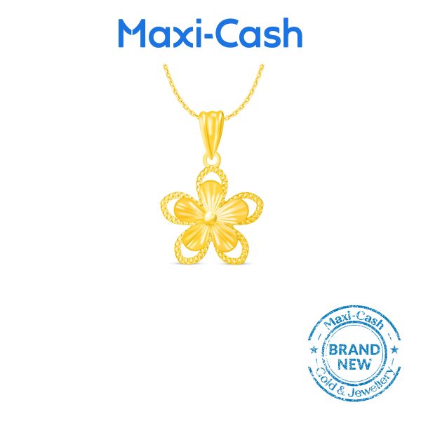 Floral Pendant in 916 Gold