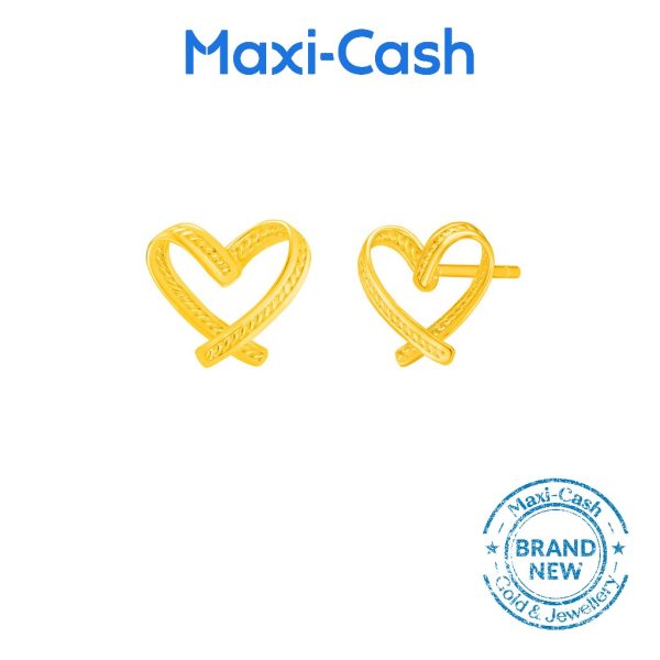 Heart Earrings in 916 Gold