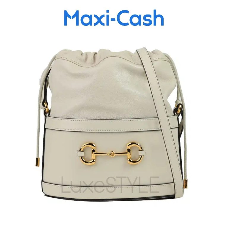 Gucci Horsebit 1955 Drawstring Bucket Bag 602118 (Unused)