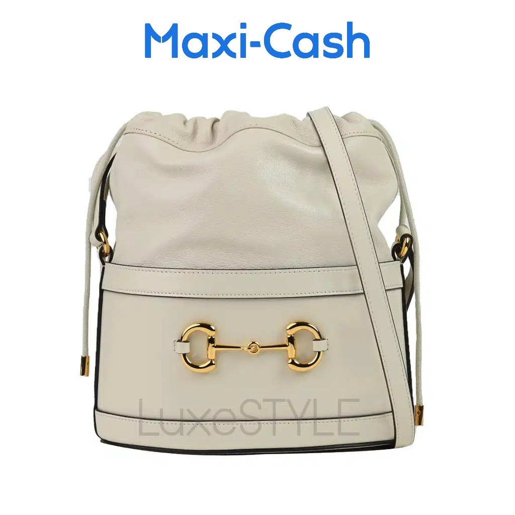 Gucci Horsebit 1955 Drawstring Bucket Bag 602118 (Unused)