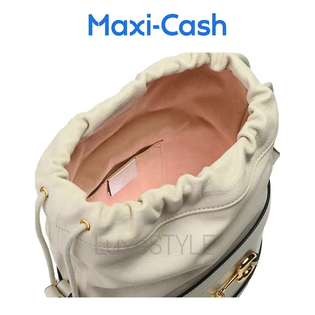 Gucci Horsebit 1955 Drawstring Bucket Bag 602118 (Unused) - Image 4