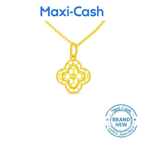 Clover Pendant in 916 Gold