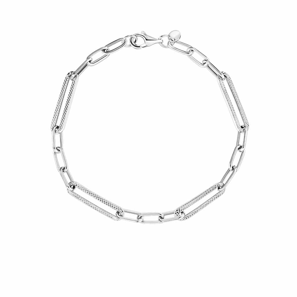 Multilink Bracelet in 18K White Gold - Maxi-Cash