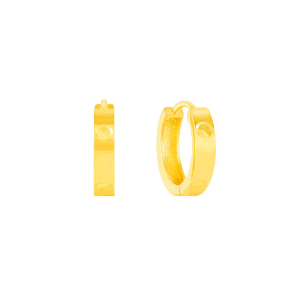 Hoop Earrings in 18K Yellow Gold