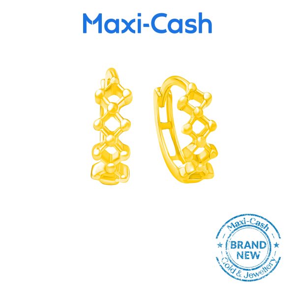 Timeless Weaves Earrings in 916 Gold