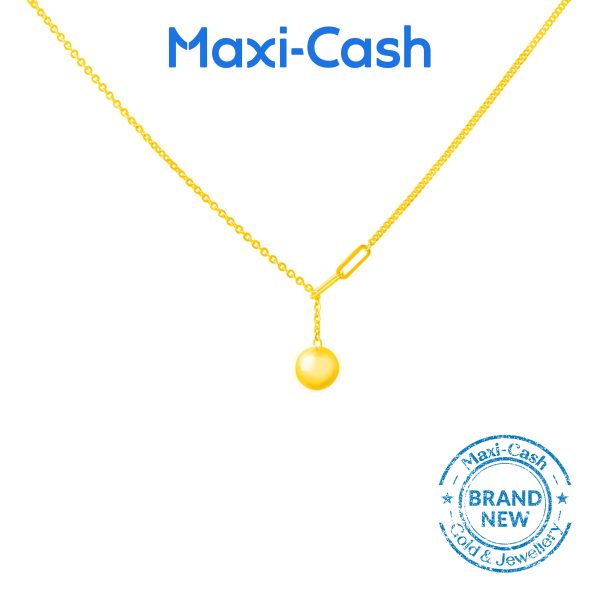 Golden Balle Necklace in 916 Gold