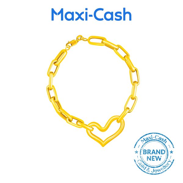 Heartlink Bracelet in 916 Gold