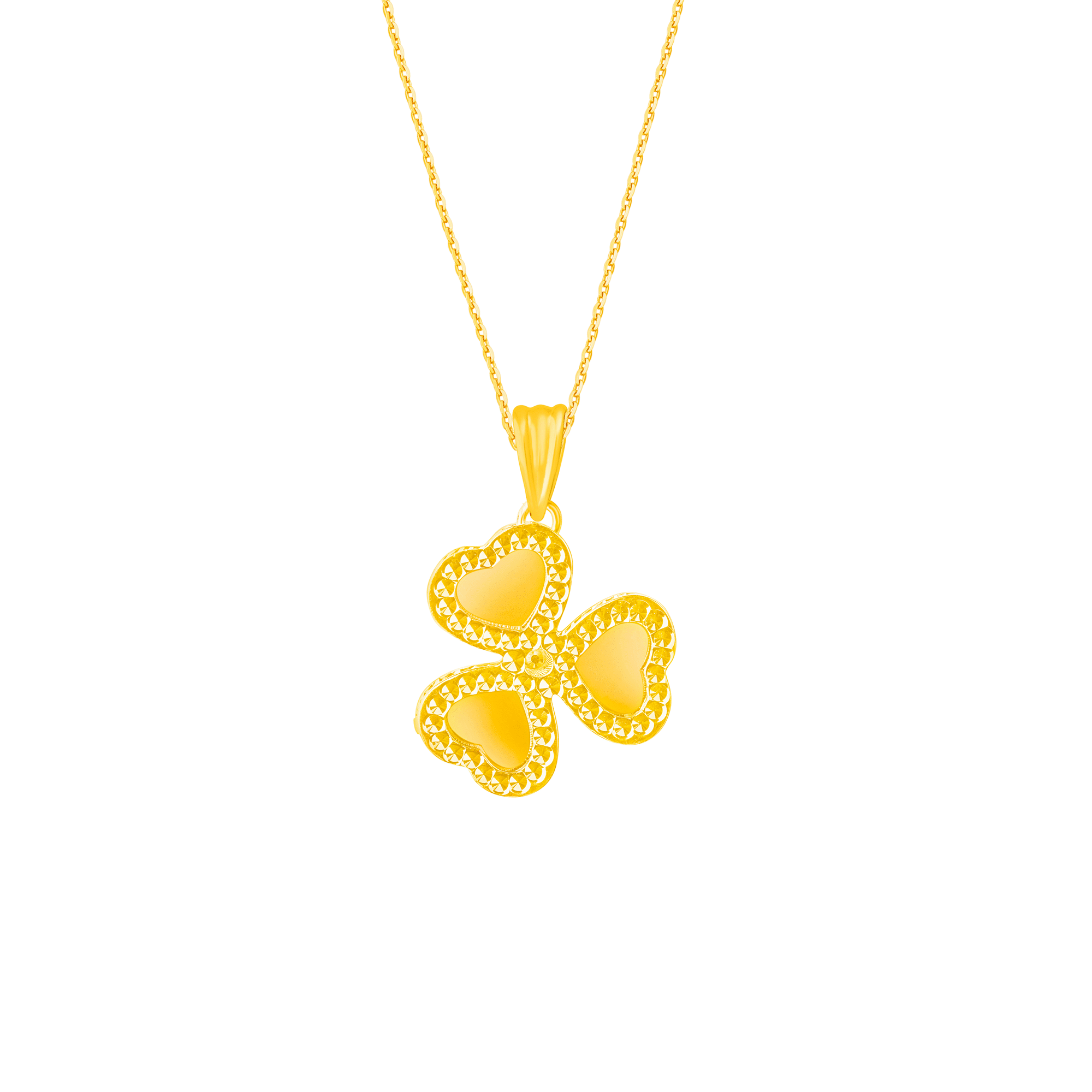 Harmony of Hearts Pendant in 916 Gold