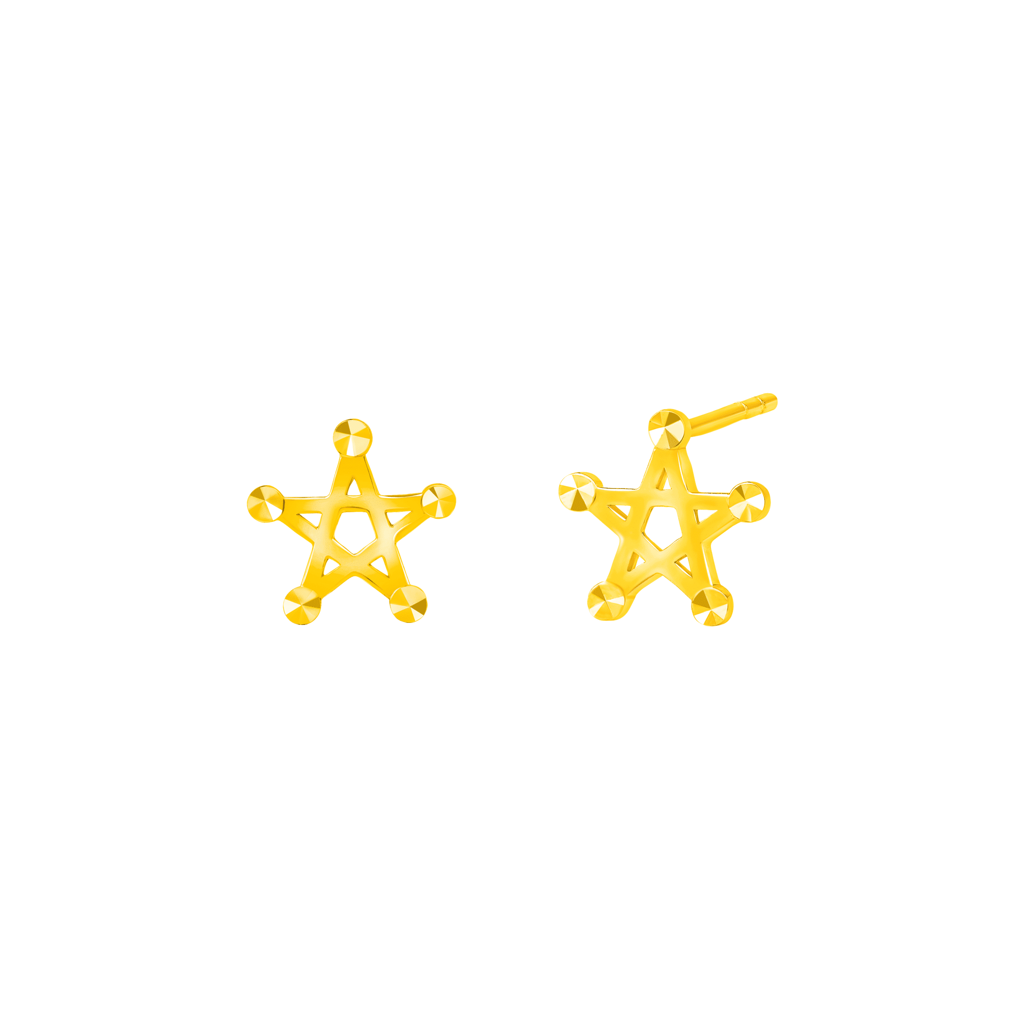 Star Struck Earrings in 916 Gold