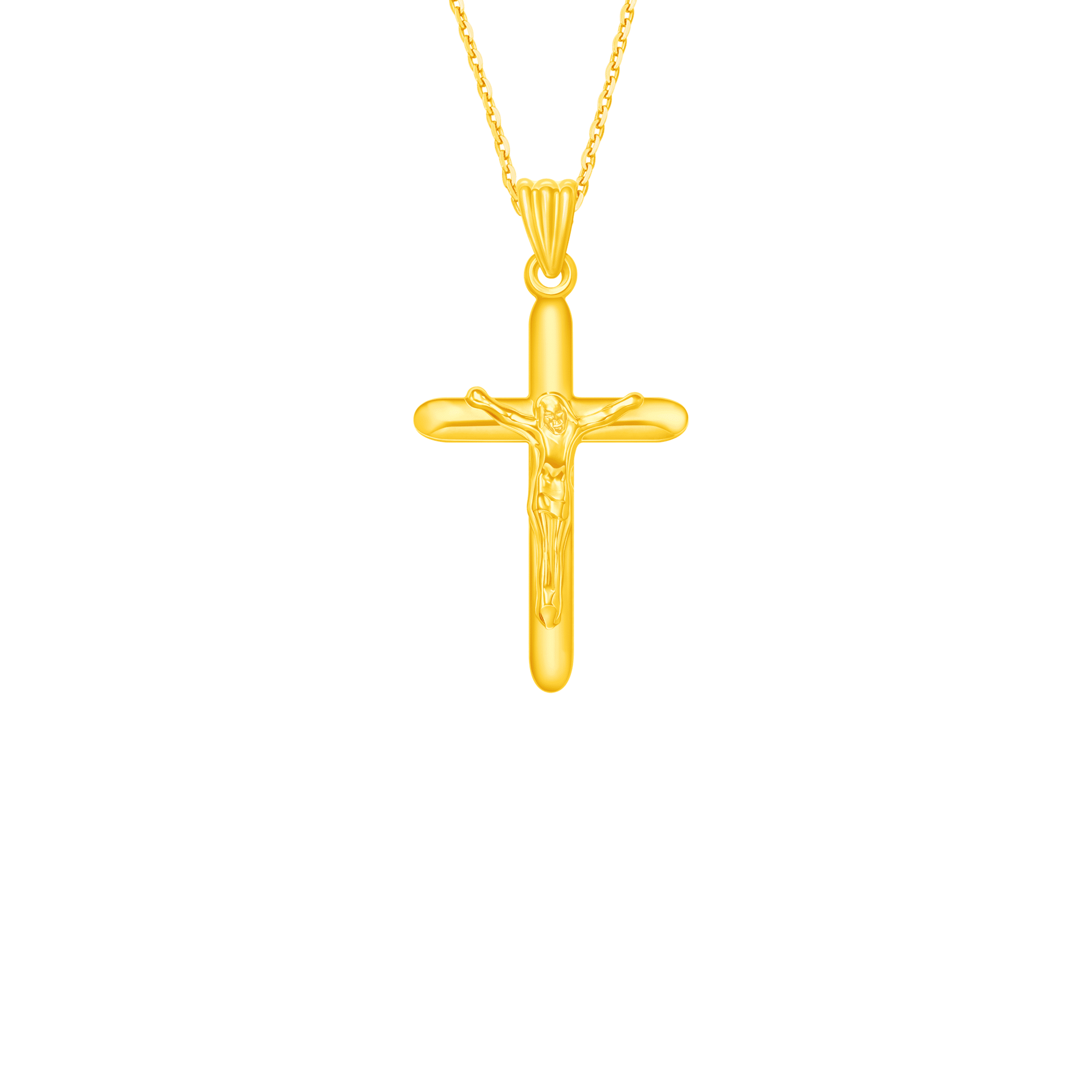 Crucifix Pendant in 916 Gold