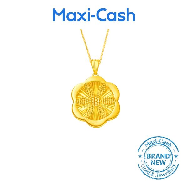 Faceted Bloom Pendant in 916 Gold