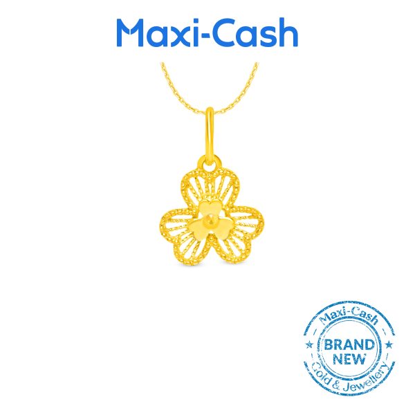 Twin Bloom Pendant in 916 Gold