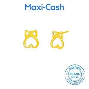 Love Knot Earrings in 916 Gold