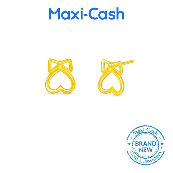 Love Knot Earrings in 916 Gold