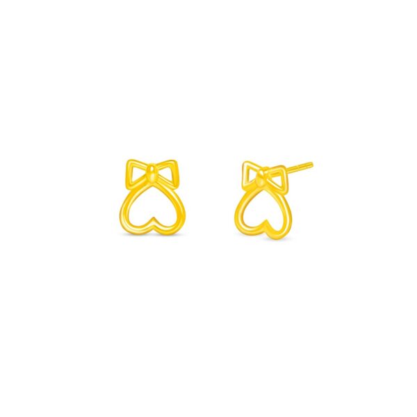 Love Knot Earrings in 916 Gold