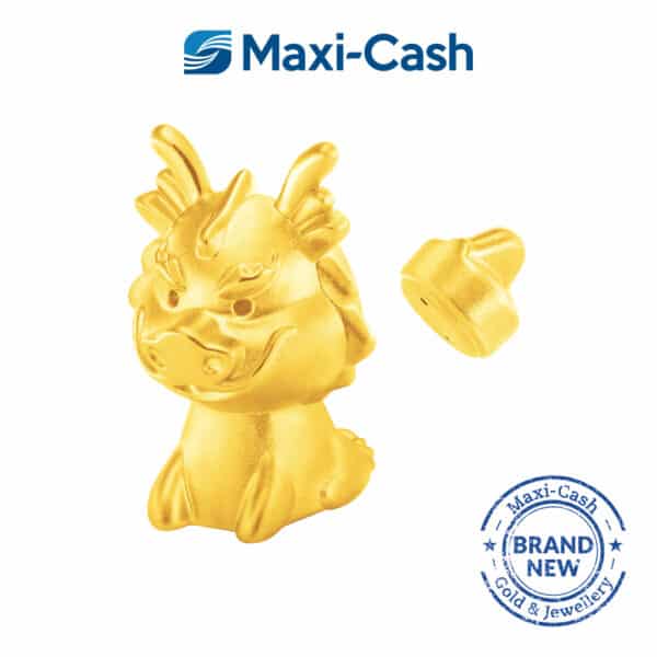 Prosperity Dragon Petite Gold Pot in 999 Gold