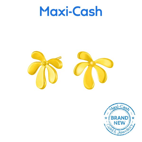 Springleaf Earrings in 916 Gold