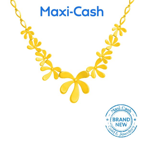 Springleaf Necklace in 916 Gold