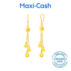 Bauble Joy Earrings in 999 Gold