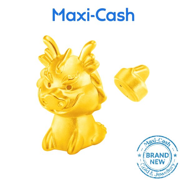 Prosperity Dragon Petite Gold Pot in 999 Gold