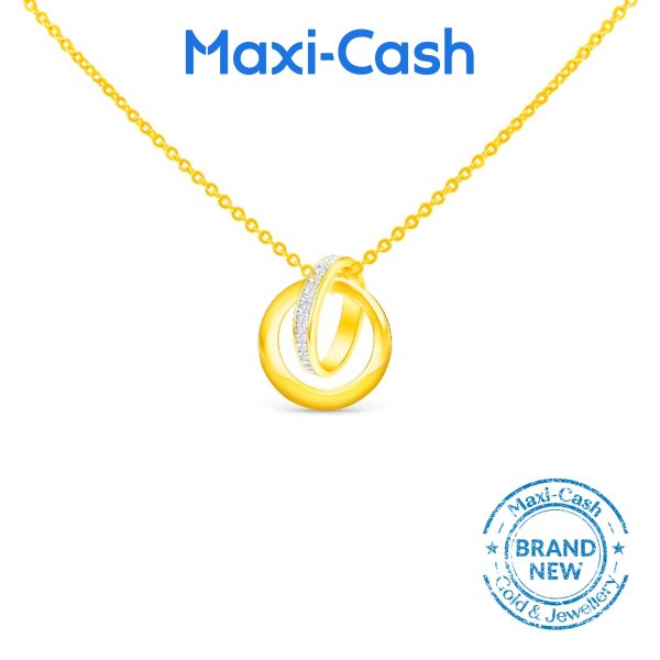Diamond Eternal Union Pendant in 14K Yellow Gold