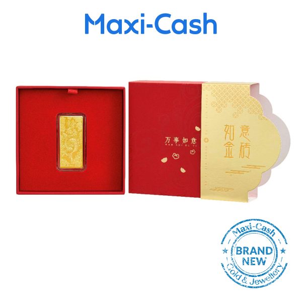 KOI Fish Gold Bar in 999 Gold - Image 2