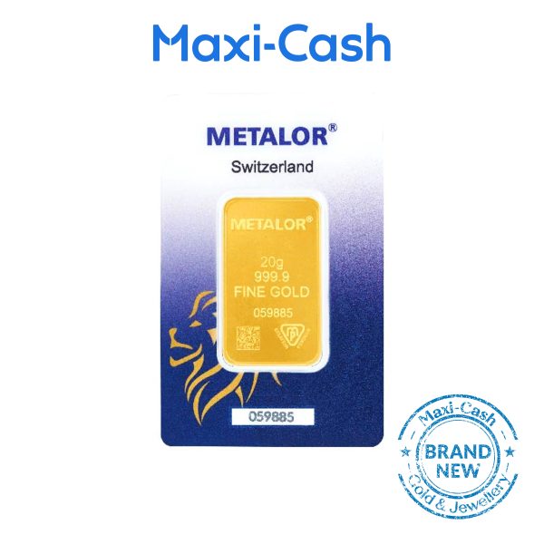 Metalor Switzerland Gold Bar in 999 Gold (20gm)