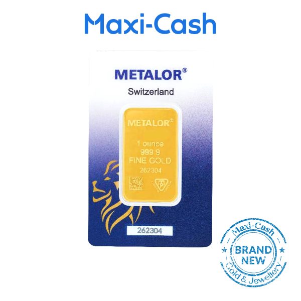 Metalor Switzerland Gold Bar in 999 Gold (1 Ounce)